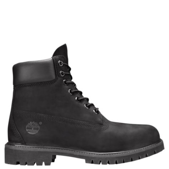 black grade school timberland boots